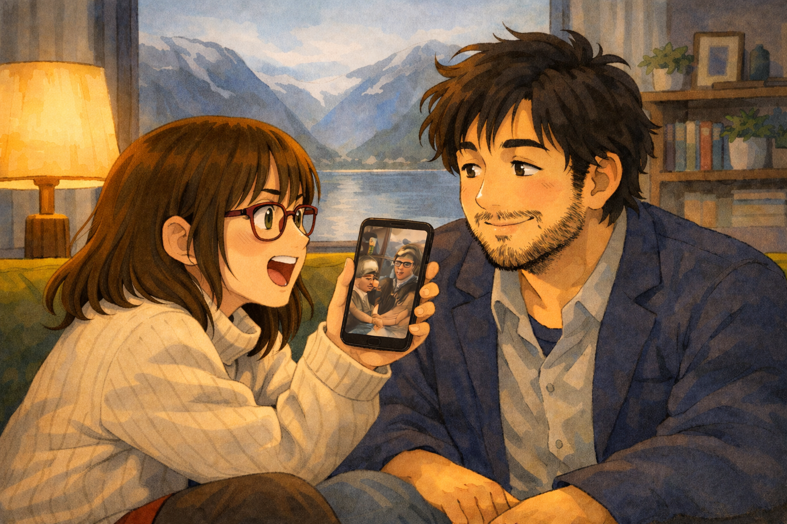 A quiet moment inspired by the movie Up — a reminder to stop and look at each other, to cherish the present instead of always chasing the future.